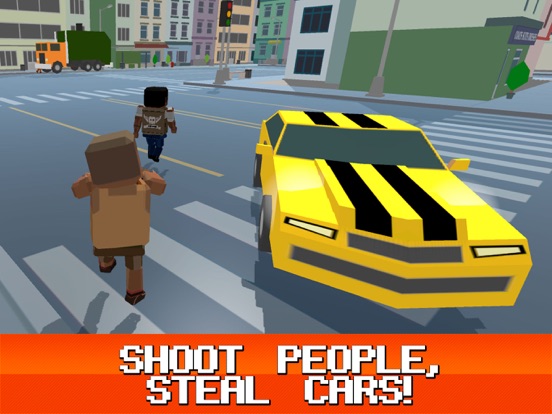 Pixel City: Crime Car Theft Race 3D iPad  स्क्रीनशॉट