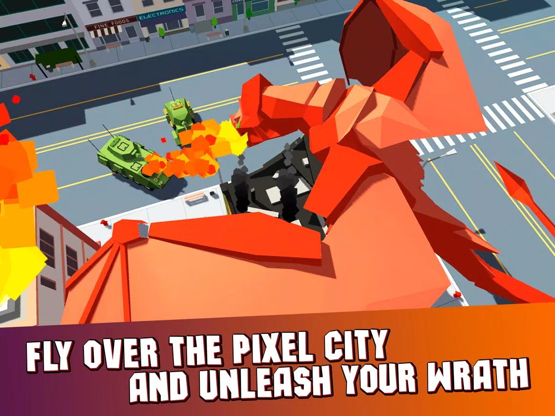 Captures d'écran de Pixel Dragon City Rampage 3D Full iPad 