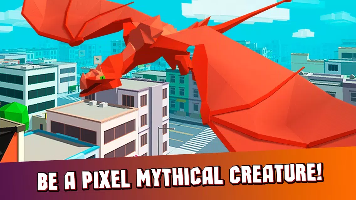 Captures d'écran de Pixel Dragon City Rampage 3D Full