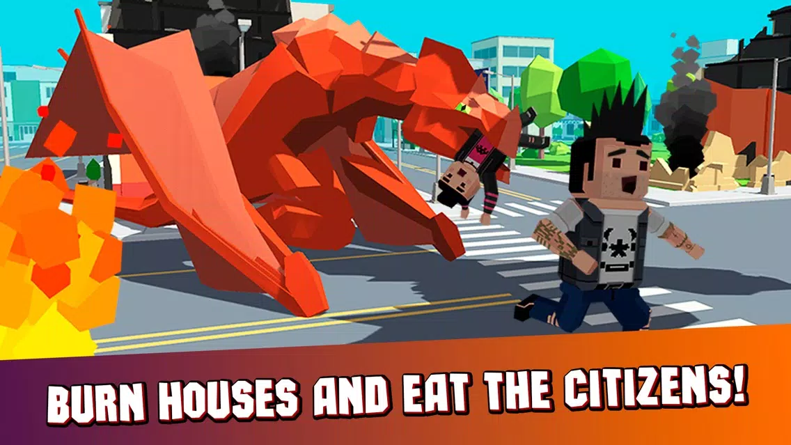 Captures d'écran de Pixel Dragon City Rampage 3D Full