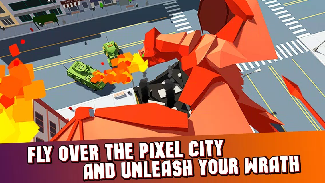 Captures d'écran de Pixel Dragon City Rampage 3D Full
