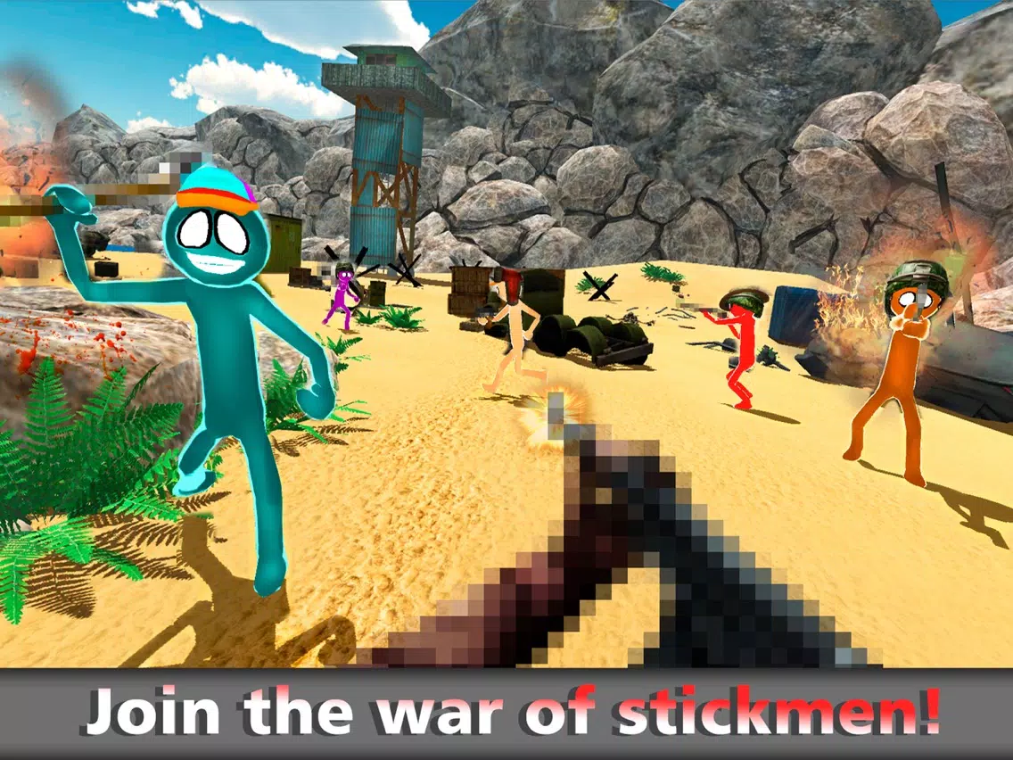 Stickman Gun Strike Shooter Full iPad  스크린샷