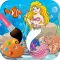 Aquarium mermaid coloring pages for girls learning