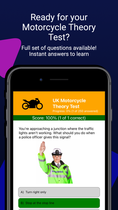 Motorcycle Theory Test Screenshots
