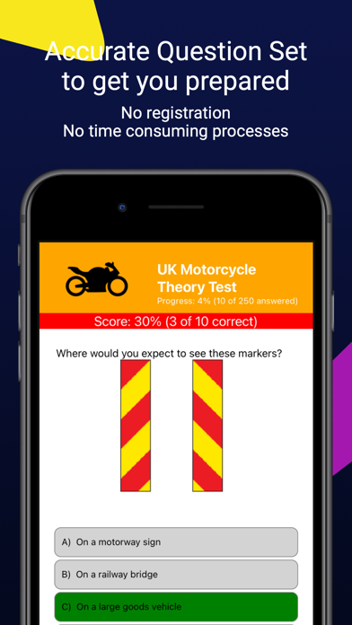 Motorcycle Theory Test Screenshots