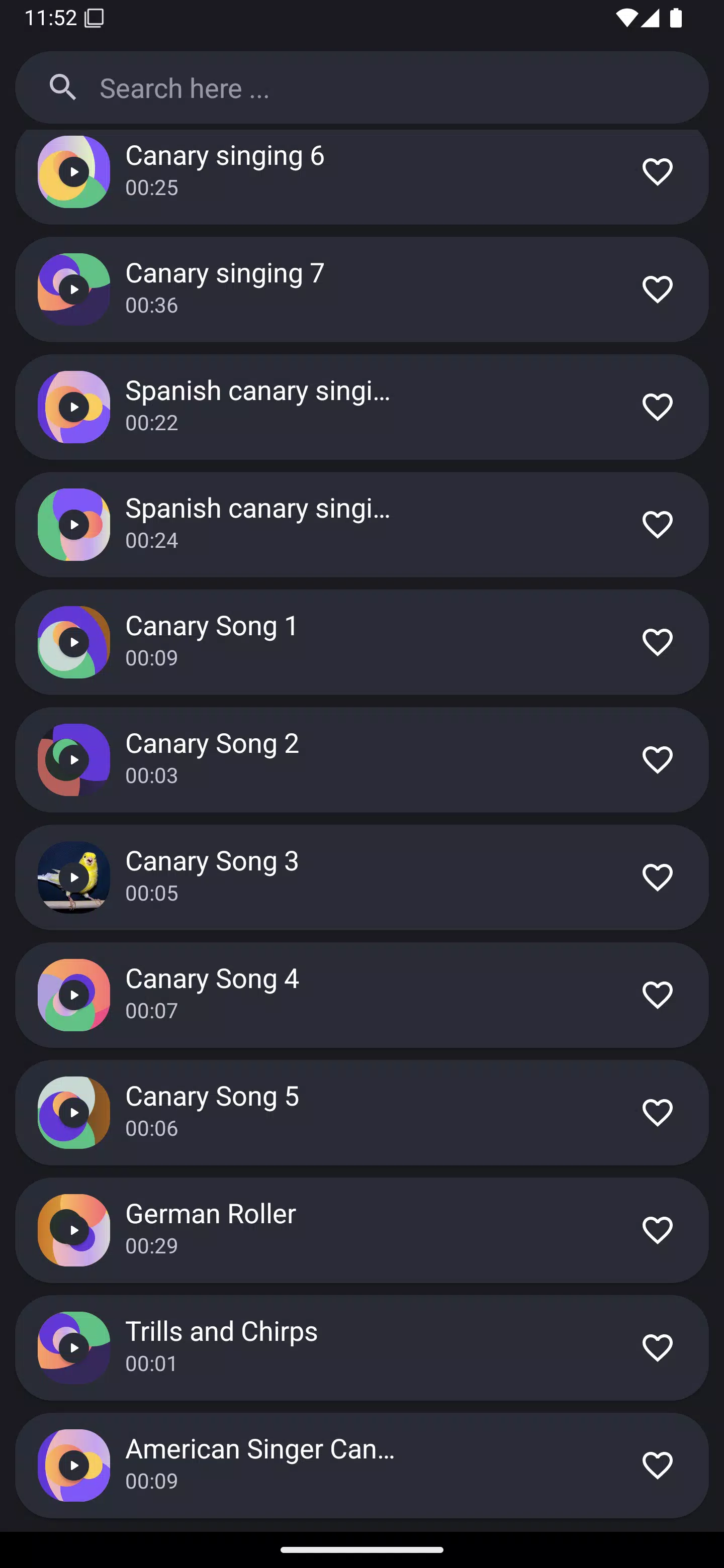 Canary Bird Sounds Screenshots