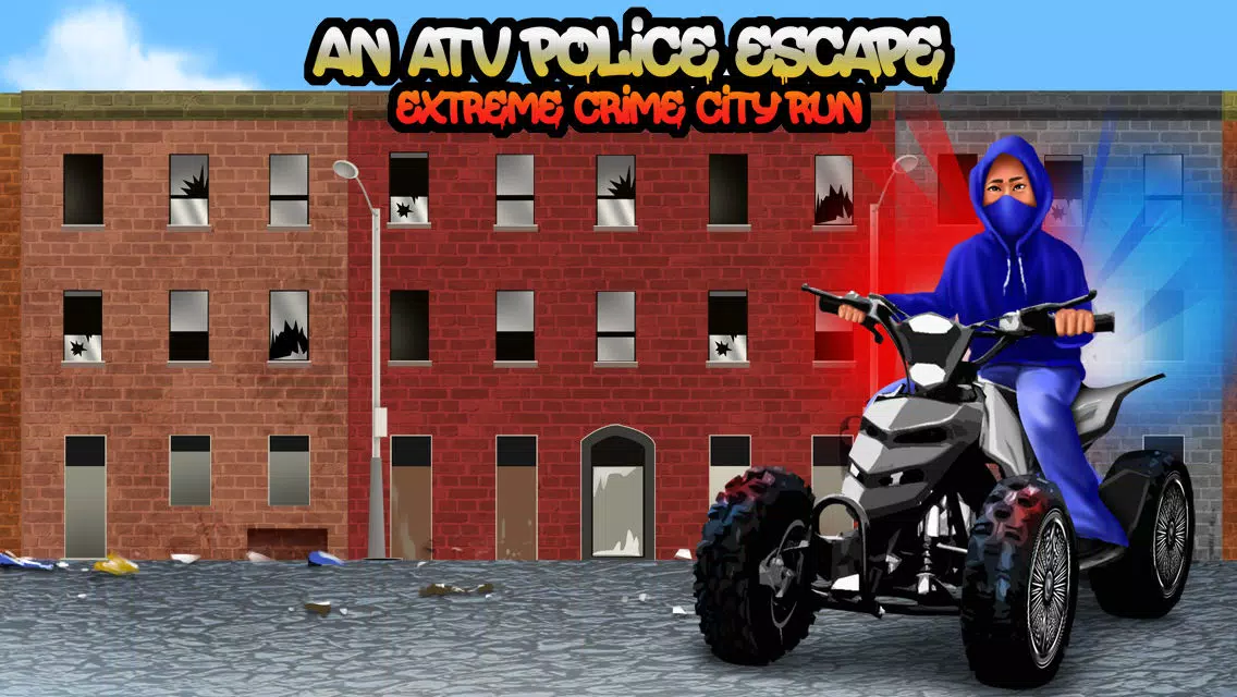 An ATV Police Escape: Extreme Crime City Run – Free HD Racing Game应用截图