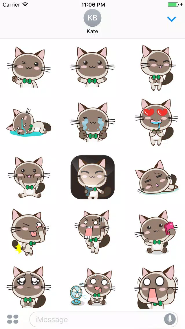Animated Scarlett The Brown Cat Stickers Screenshots