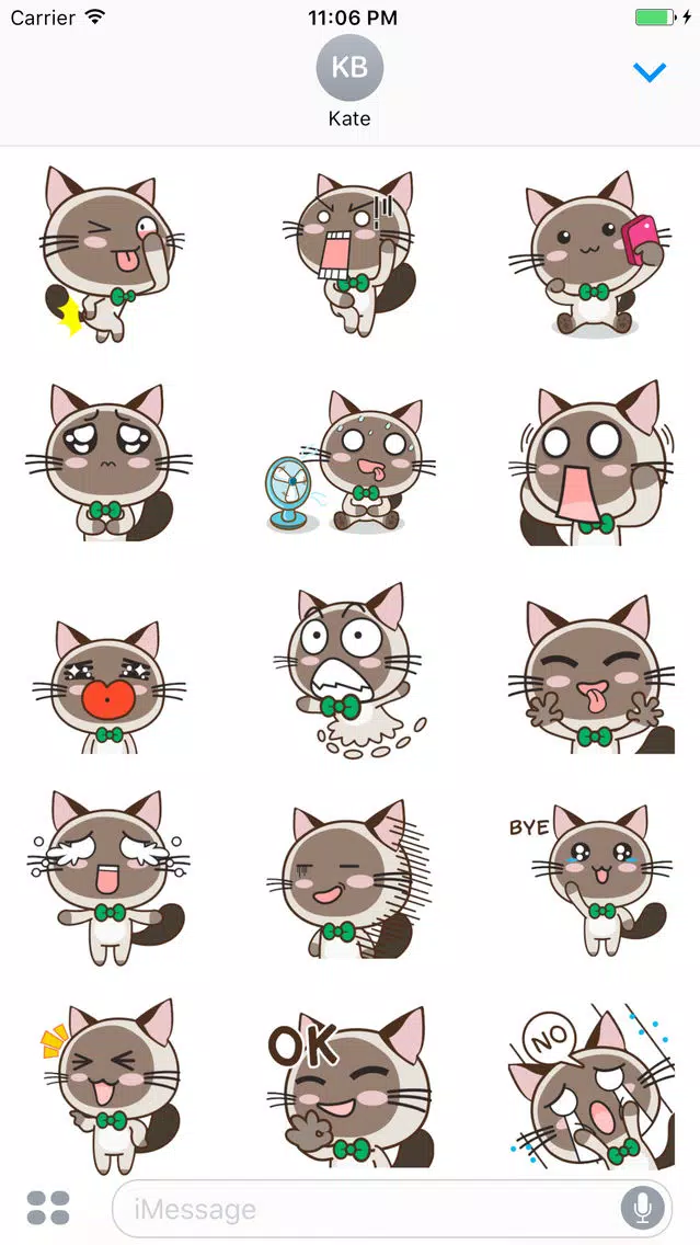 Animated Scarlett The Brown Cat Stickers Screenshots
