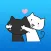 Black and White Couple Cat