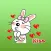 Couple Cat And Rabbit Funny English Sticker