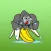 Kong With His Big Banana Sticker