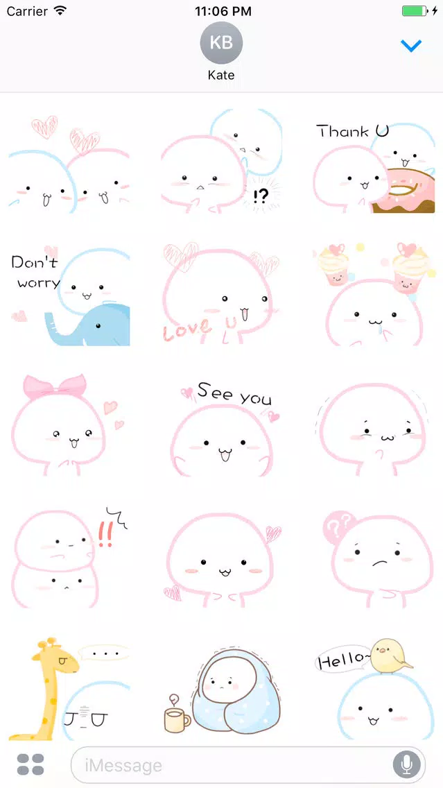 Sweet Little Candy Baby English Sticker Screenshots