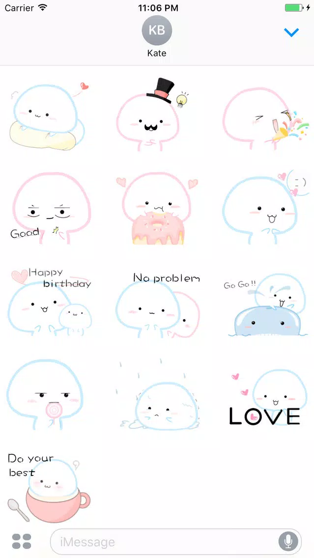 Sweet Little Candy Baby English Sticker Screenshots