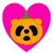 Panda in Halloween - cute sticker