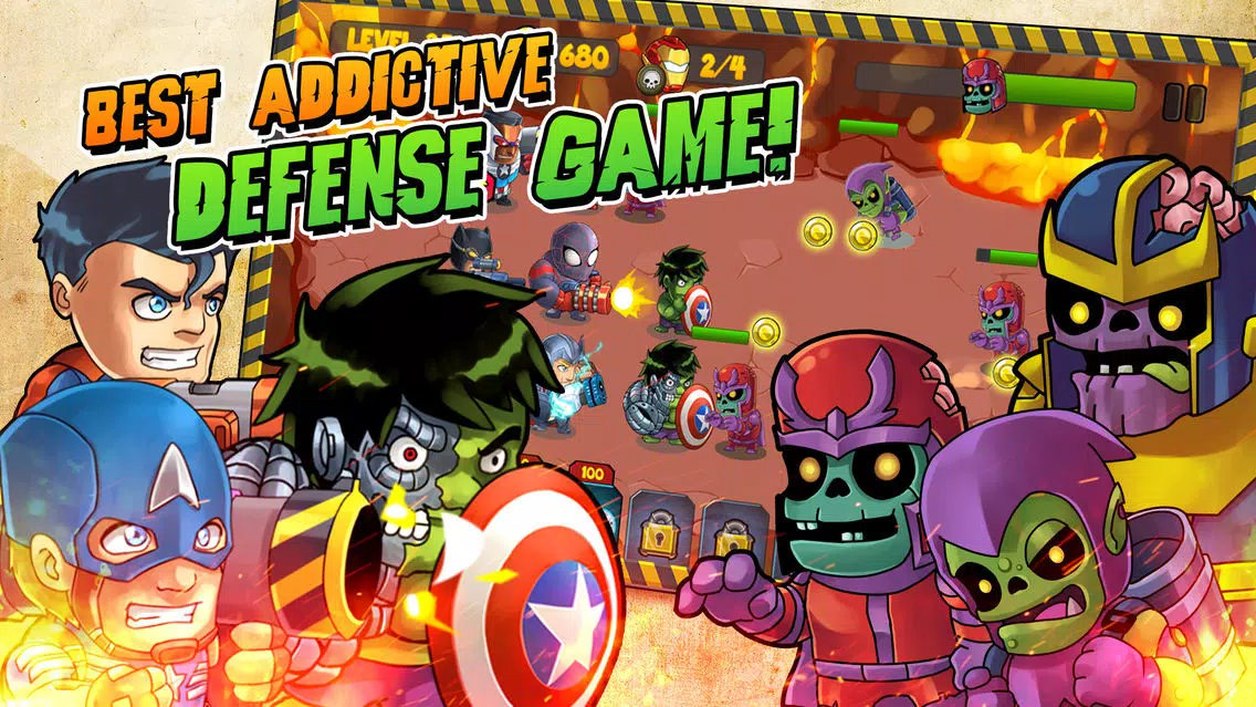 Super.Hero Defense Game for Bat.man V Super.man Screenshots