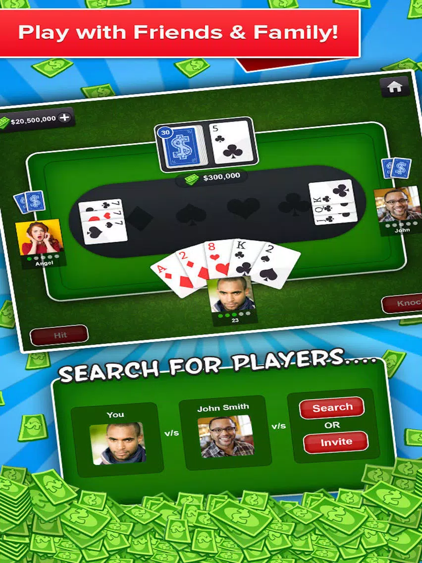 Tonk Multiplayer Card Game (Tunk Classic) Free iPad 應用截圖