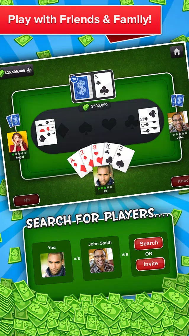 Tonk Multiplayer Card Game (Tunk Classic) Free應用截圖