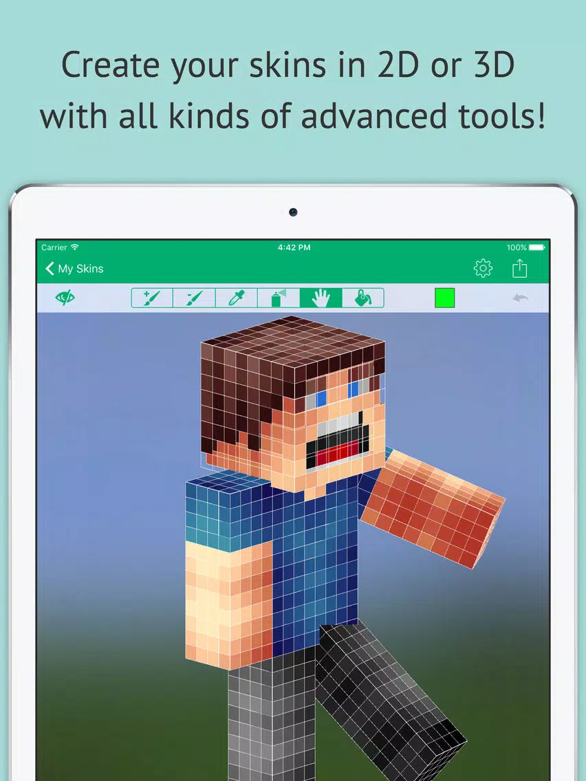 ภาพหน้าจอของ Skin Editor: Minecraft Creator Edition iPad