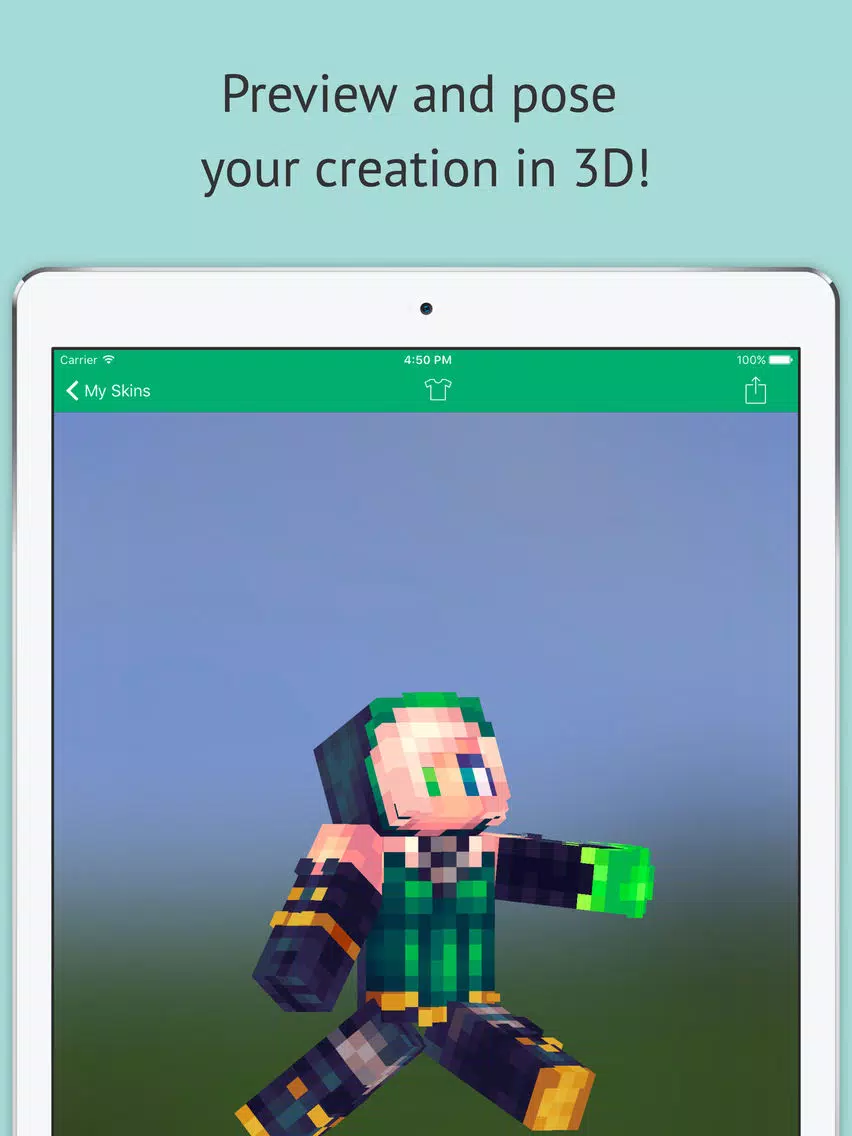 ภาพหน้าจอของ Skin Editor: Minecraft Creator Edition iPad