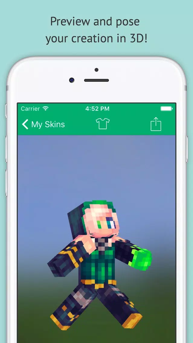 ภาพหน้าจอของ Skin Editor: Minecraft Creator Edition