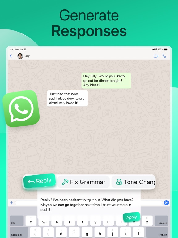 AI Type: Al Keyboard Extension iPad স্ক্রিনশট