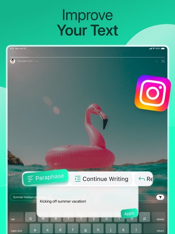 AI Type: Al Keyboard Extension iPad স্ক্রিনশট
