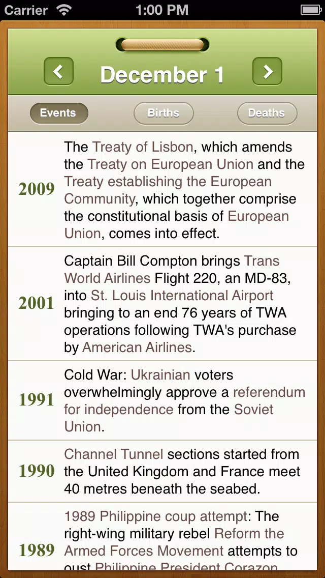 What happened on this day? Historical events and famous birthdays calendar应用截图