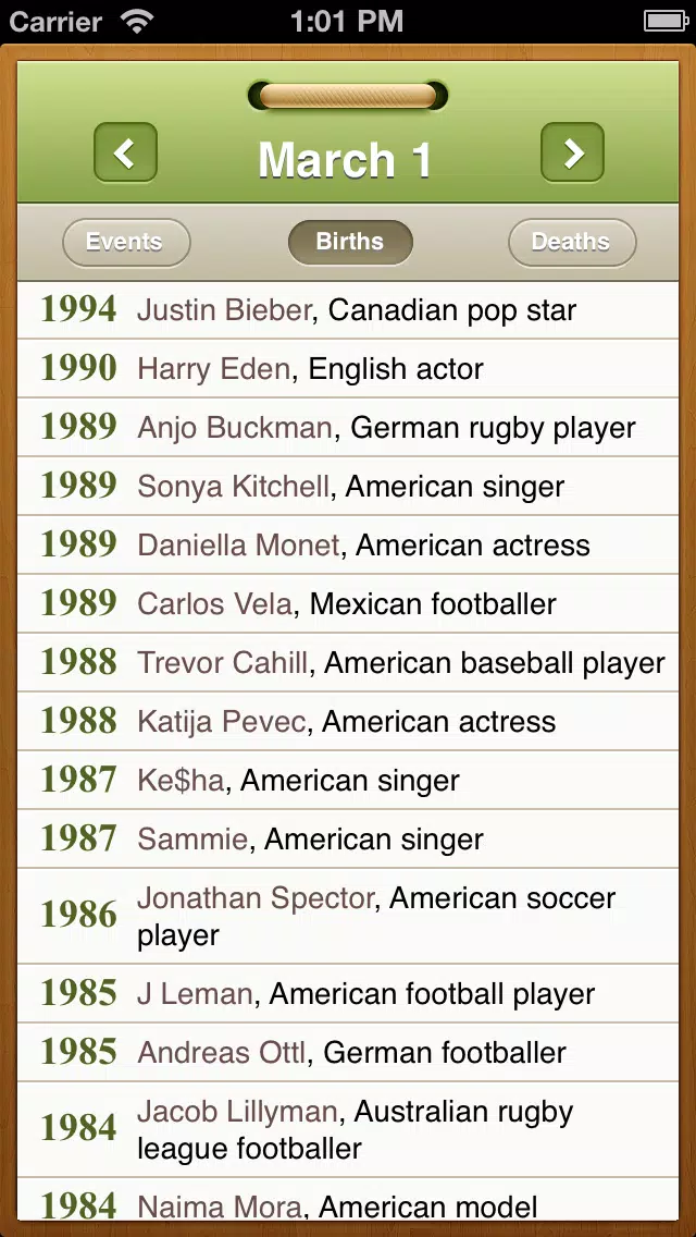 What happened on this day? Historical events and famous birthdays calendar应用截图