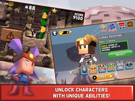 Capturas de tela do Boulder Dash® 30th Anniversary iPad 