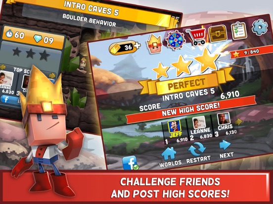 Capturas de tela do Boulder Dash® 30th Anniversary iPad 