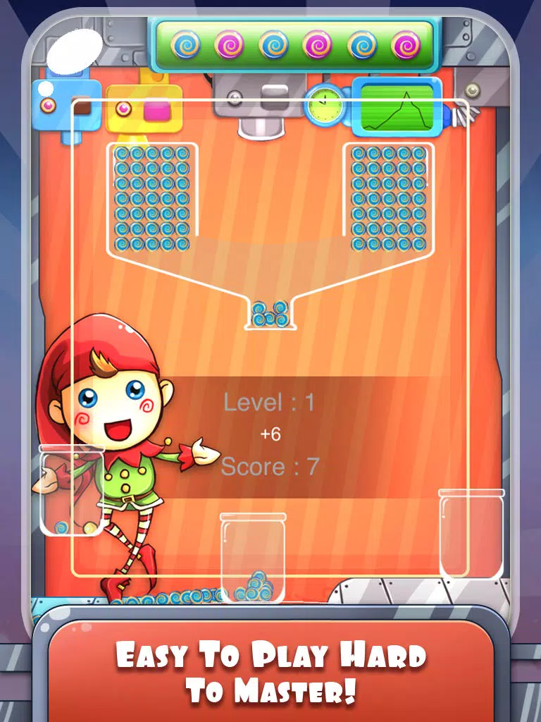 100 Candy Balls Classic Free - Catch And Collect The Falling Jelly Sweet Candy Ping Pong Balls iPad Screenshots