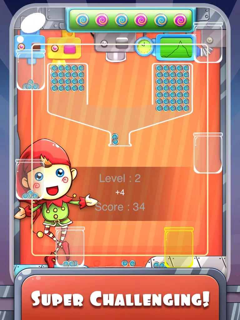 100 Candy Balls Classic Free - Catch And Collect The Falling Jelly Sweet Candy Ping Pong Balls iPad Screenshots
