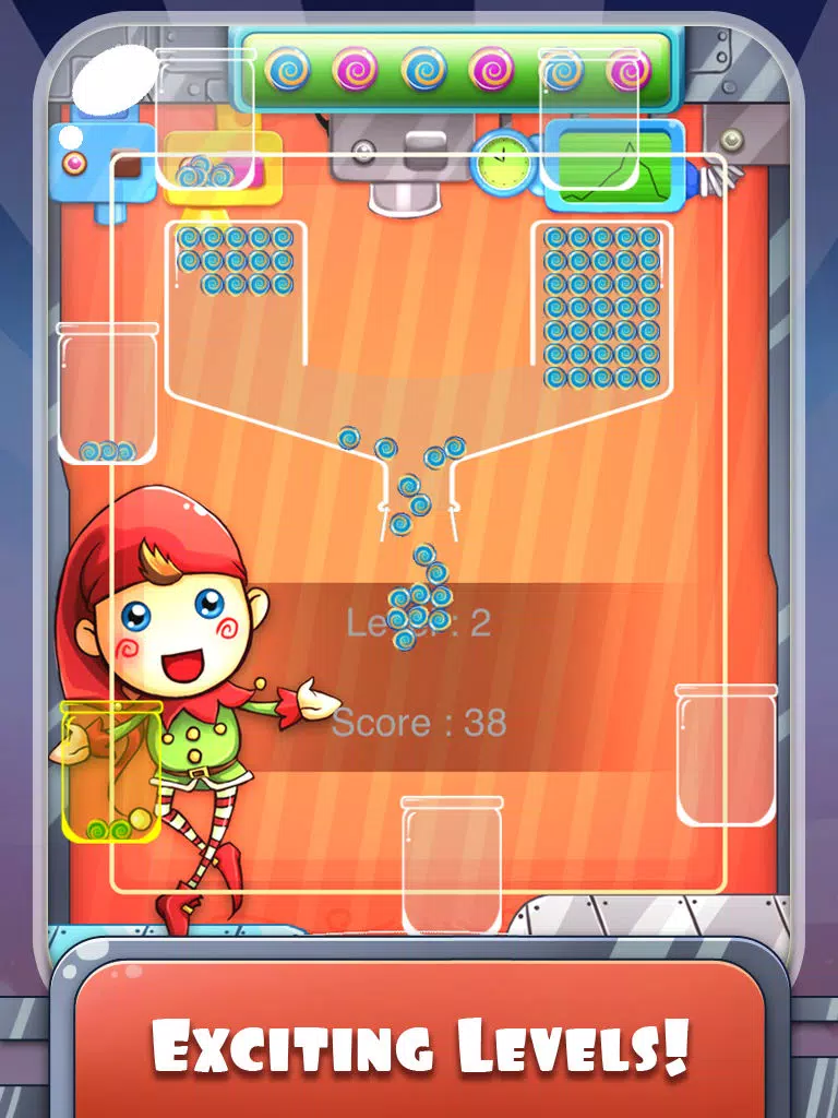 100 Candy Balls Classic Free - Catch And Collect The Falling Jelly Sweet Candy Ping Pong Balls iPad Screenshots