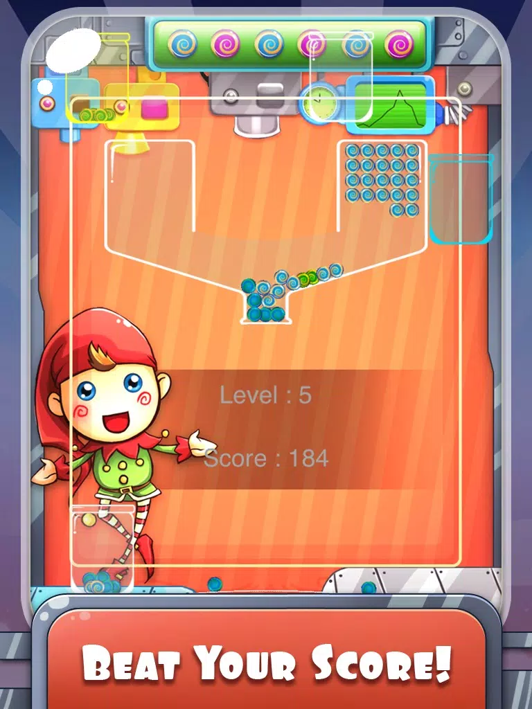 100 Candy Balls Classic Free - Catch And Collect The Falling Jelly Sweet Candy Ping Pong Balls iPad Screenshots
