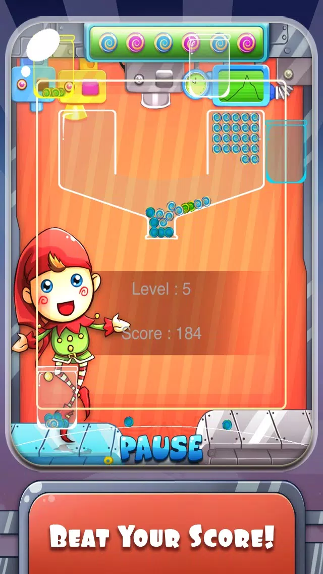 100 Candy Balls Classic Free - Catch And Collect The Falling Jelly Sweet Candy Ping Pong Balls Screenshots
