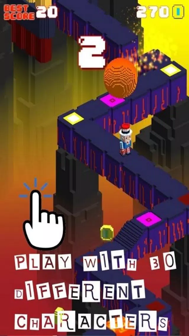 Capturas de tela do Tap Tap Escape