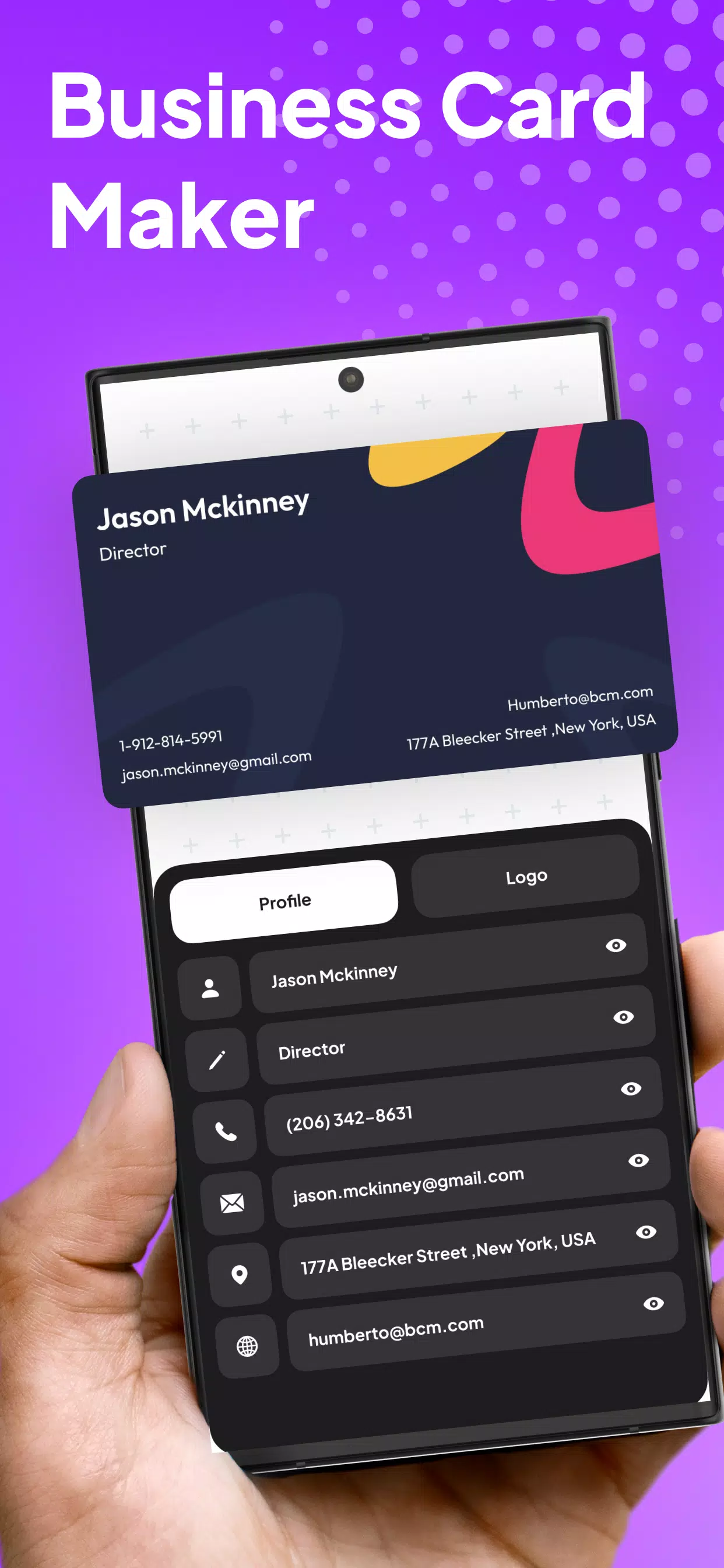 Business Card Maker Screenshots