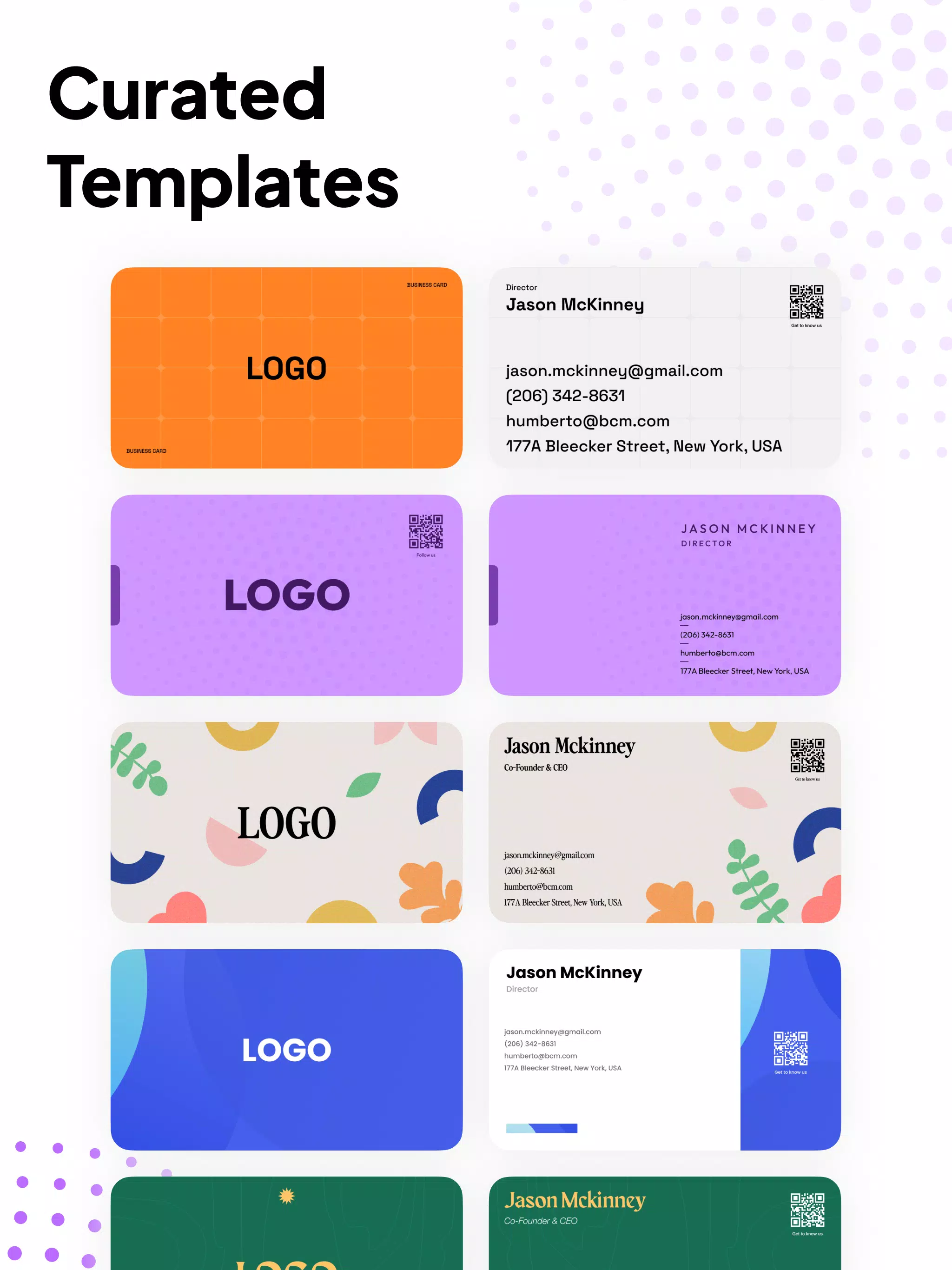 Business Card Maker Screenshots