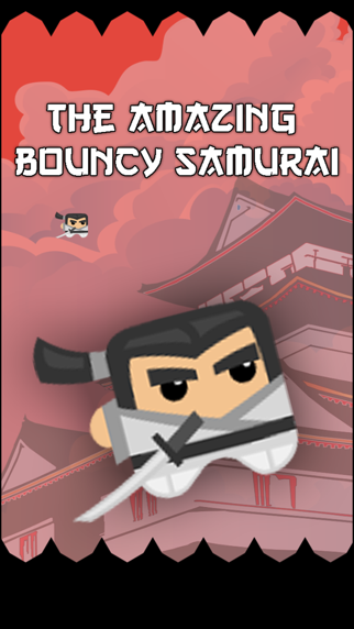 Bouncy Samurai - Tap to Make Him Bounce, Fight Time and Don't Touch the Ninja Shadow Spikes Ekran Görüntüleri