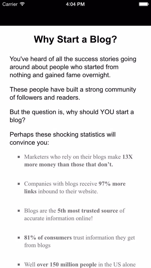 Blog Authority Screenshots