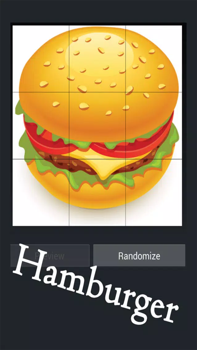 Fast Food Sliding Puzzle Game Screenshots