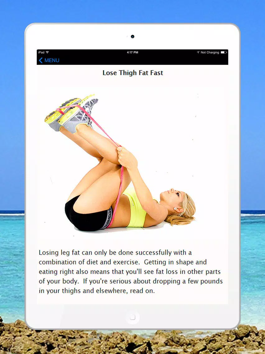 Best Way To Lose Leg & Thigh Fat - Fast & Easy Fat Loss Diet Workouts & Meal Plans For Beginners iPad Screenshots