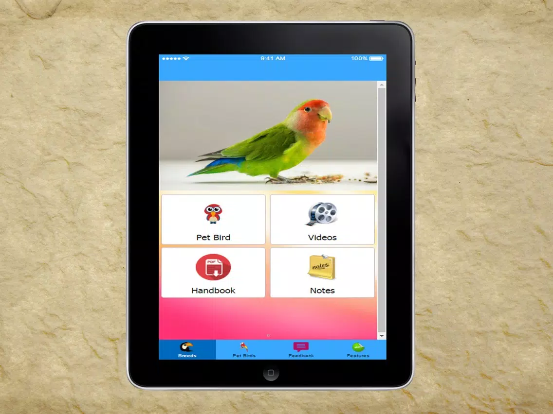 Pet Bird & Breeds - Foreign Birds iPad 应用截图