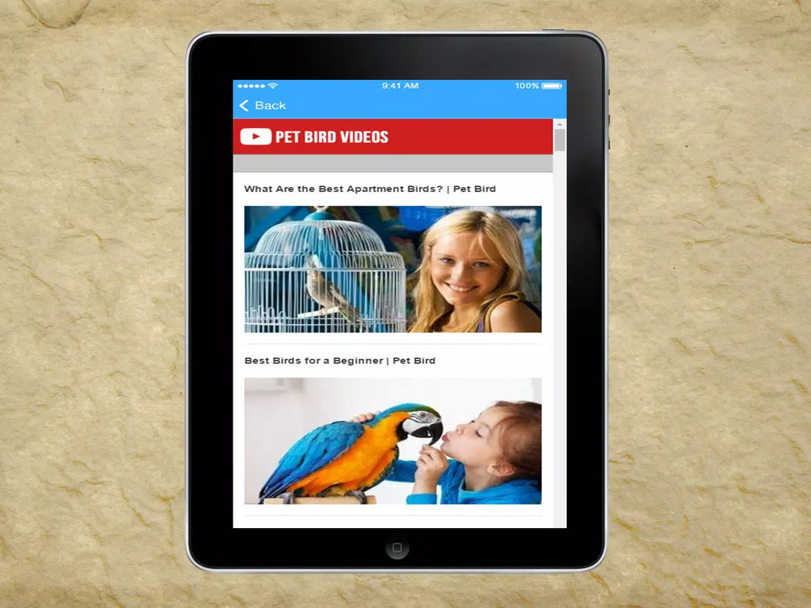 Pet Bird & Breeds - Foreign Birds iPad 应用截图