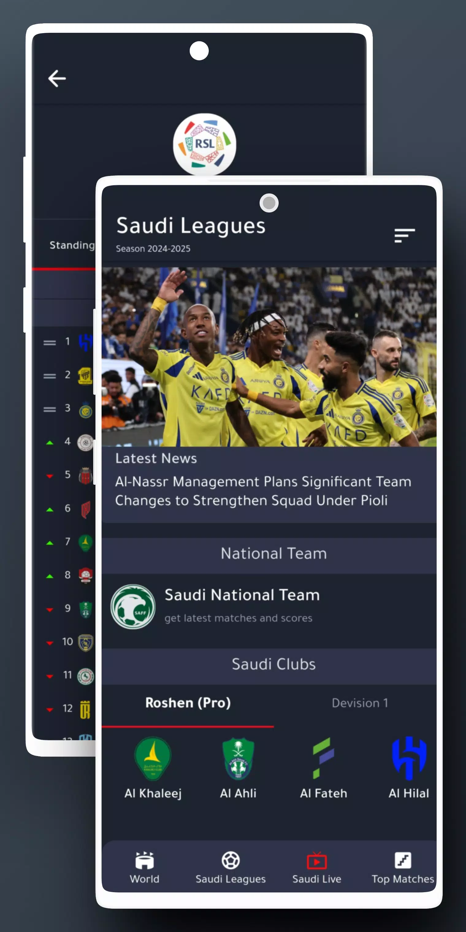 Saudi League Screenshots