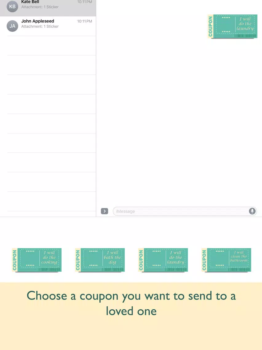 Housework Coupons iPad Screenshots