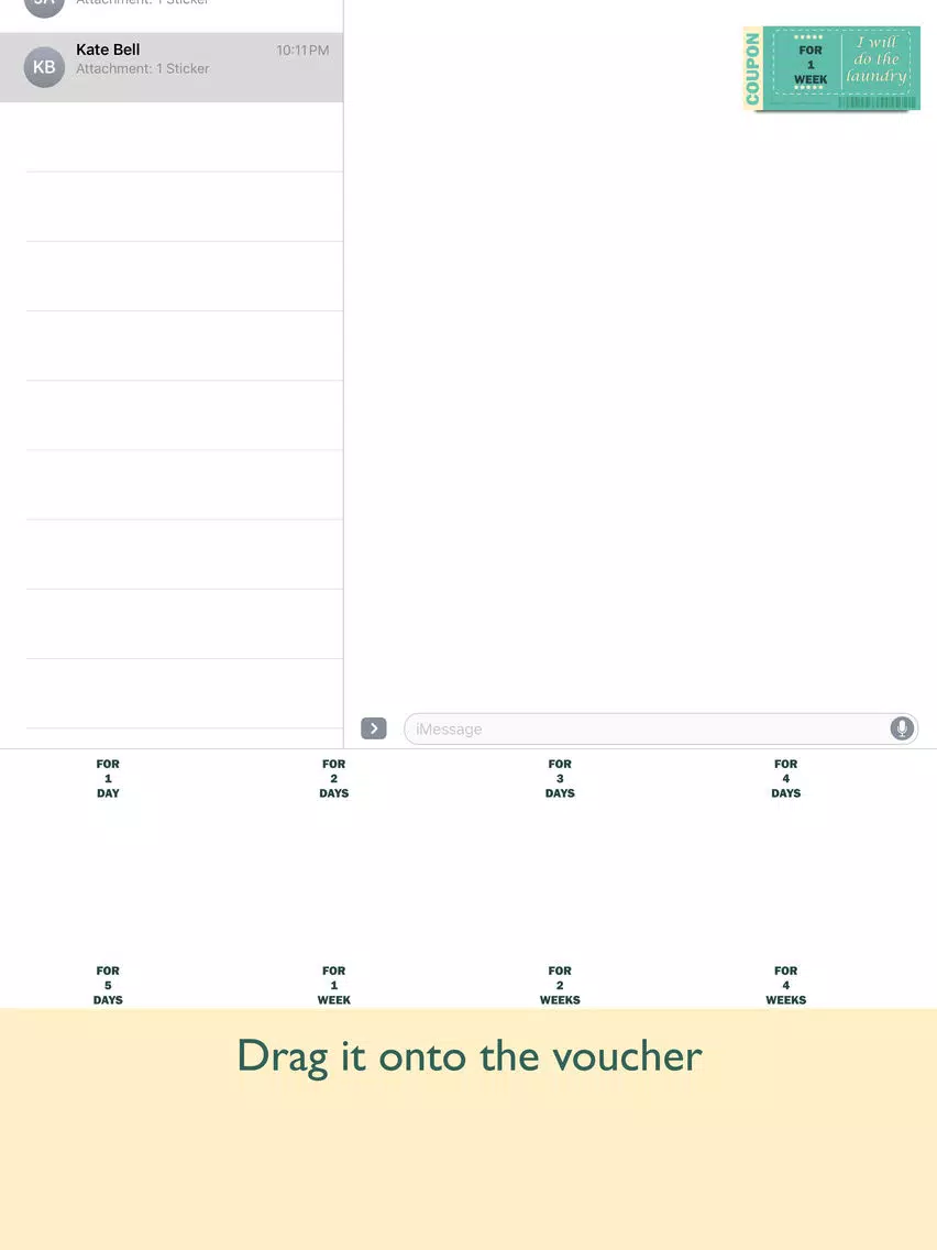 Housework Coupons iPad Screenshots
