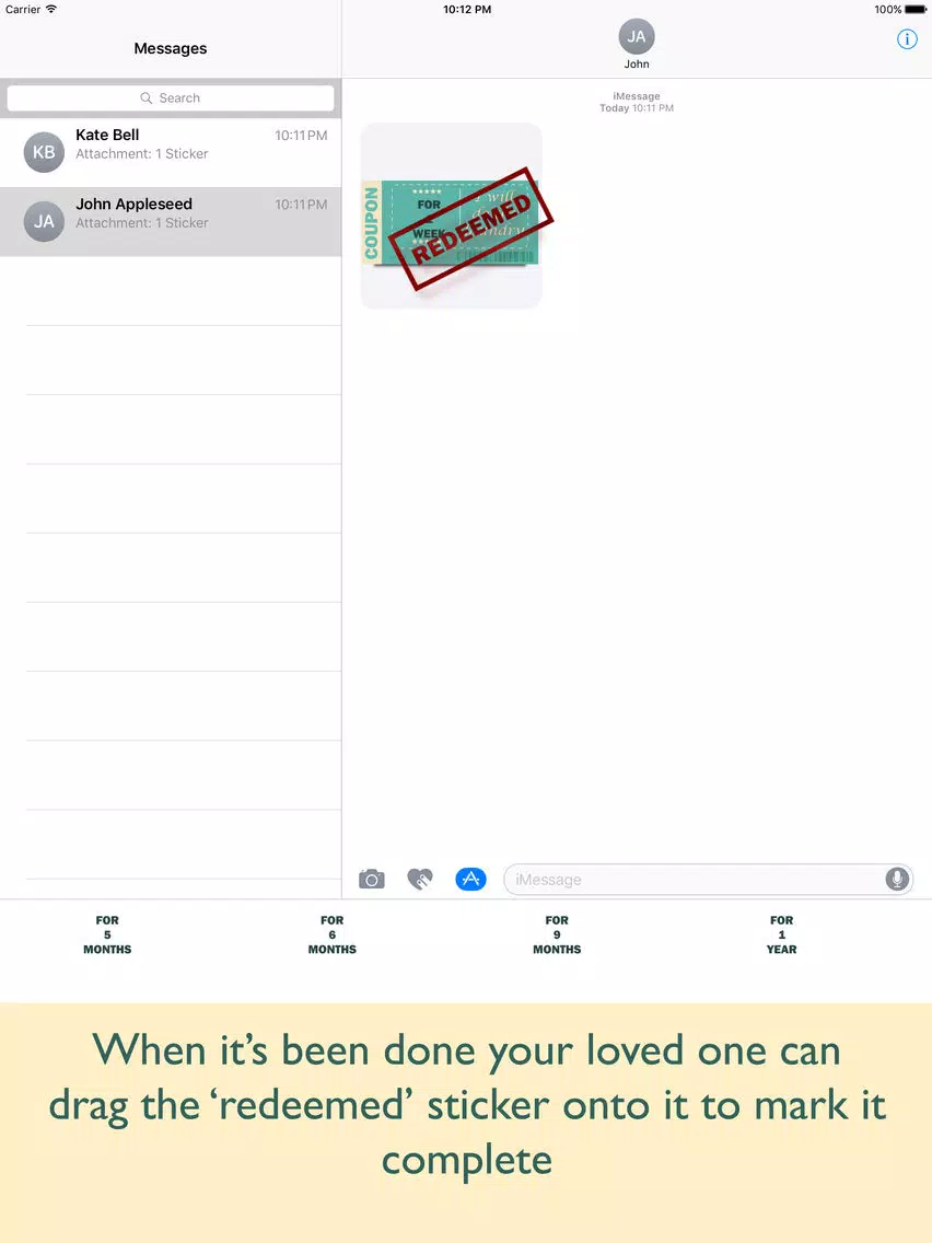 Housework Coupons iPad Screenshots