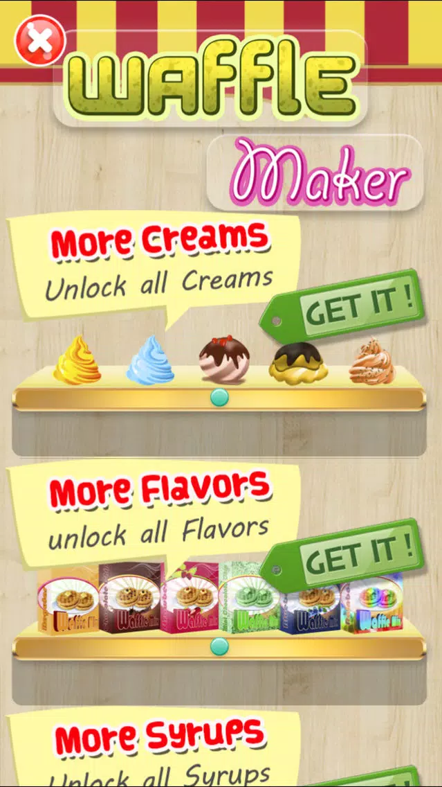 Awesome Waffle Brunch Food Cooking Breakfast Maker Screenshots
